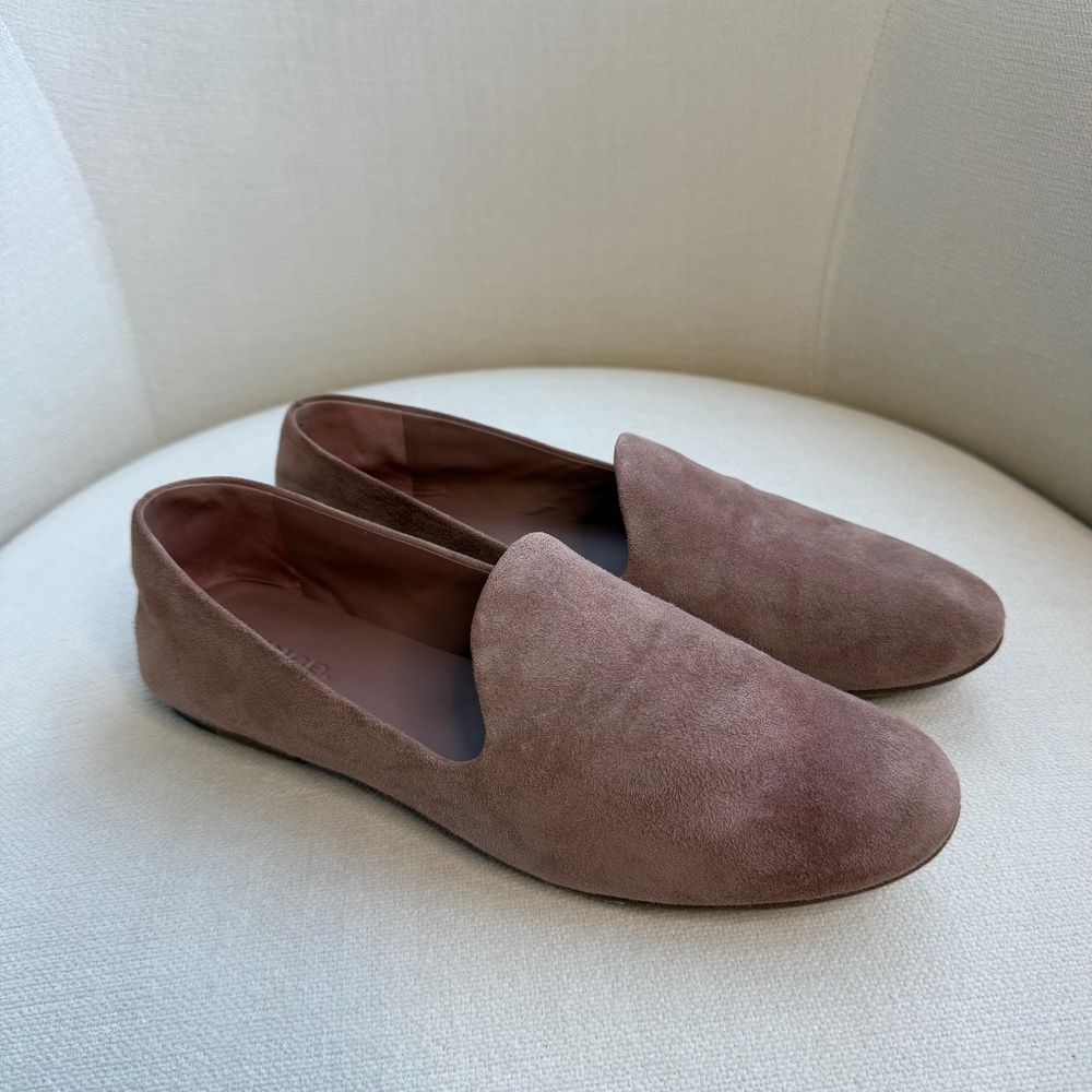 Vince shoes suede in pink, size 8.5